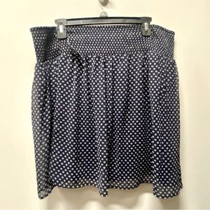 XL Navy and White Skirt